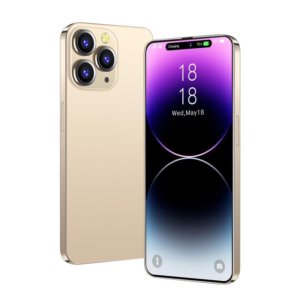 2023 Hot New 14 pro max Phone 7.3 Inch 16GB+512GB Android 5G Smartphone Face ID Android 11 Wholesale Cellphone Mobile Phones